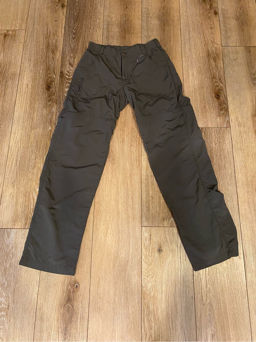 White Sierra Women’s XS Convertible Zip-Off Cargo Hiking Pants Gray 31” Inseam